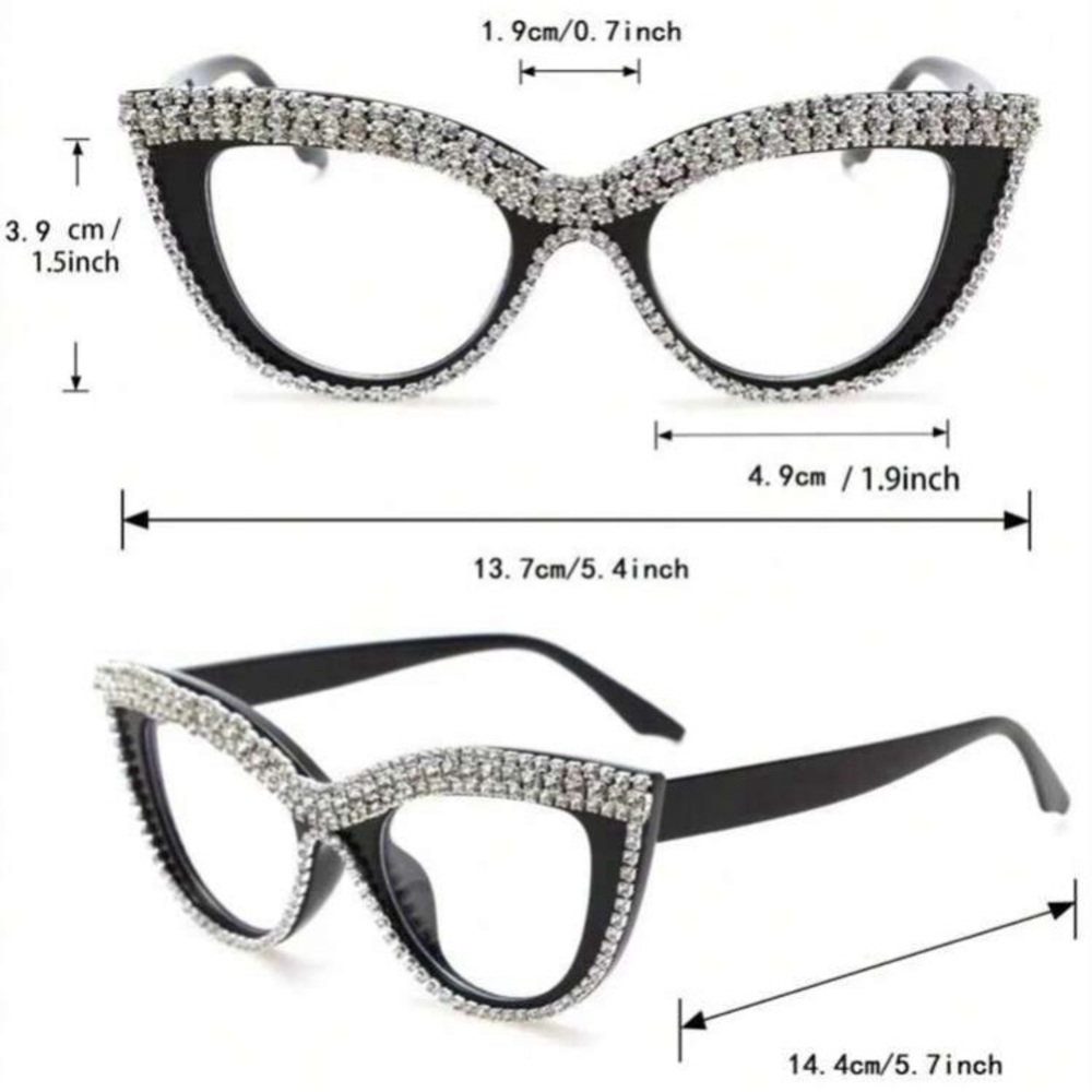 NEW!!!! Ladies Rhinestone Glasses by SHEIN - Picture 6 of 9